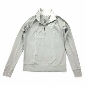 NEW Victoria's Secret PINK Quarter Zip-Grey